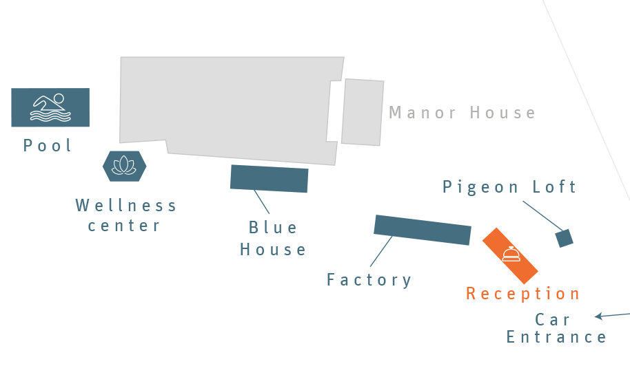 Plan of the reception